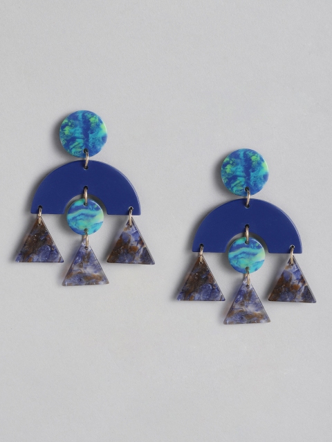 

Accessorize Blue Geometric Drop Earrings