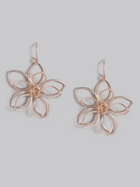 

Accessorize Rose Gold-Toned Floral Drop Earrings