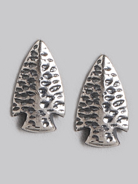 

Accessorize Oxidised Sterling Silver Textured Quirky Studs