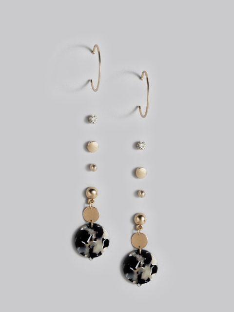 

Accessorize Women Set of 6 Earrings, Gold