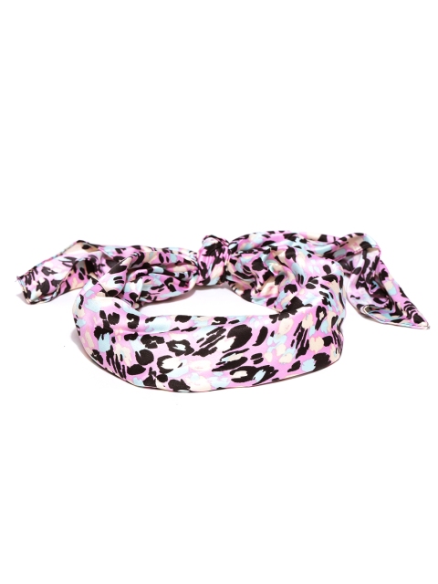 

Accessorize Pink & Black Leopard Print Multi Purpose Scarf