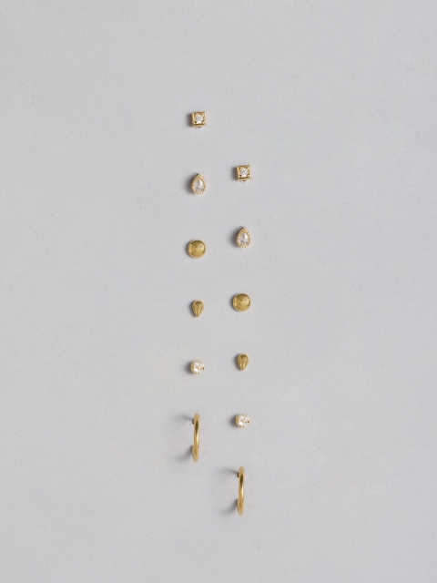 

Accessorize Set of 6 Gold-Plated Studs