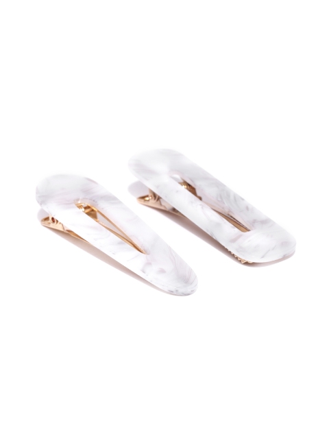 

Accessorize Set of 2 Grey Resin Alligator Hair Clips