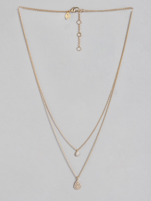 

Accessorize Gold-Plated CZ Studded Layered Necklace