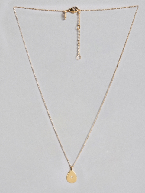 

Accessorize Gold-Plated Stone-Studded Necklace