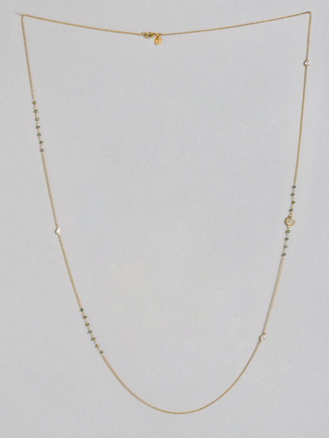 

Accessorize Gold-Toned Gold-Plated Beaded Necklace