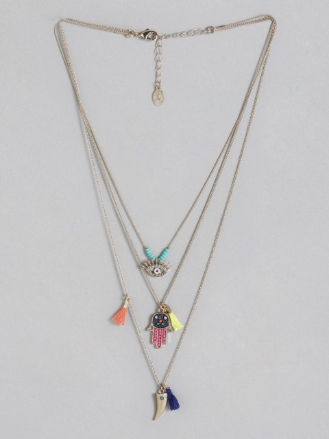 

Accessorize Gold-Toned Beaded Layered Necklace