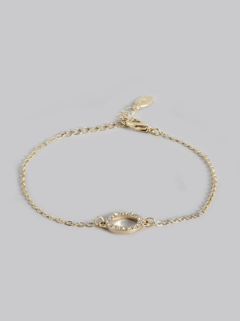 

Accessorize Gold-Toned Stone-Studded Link Bracelet