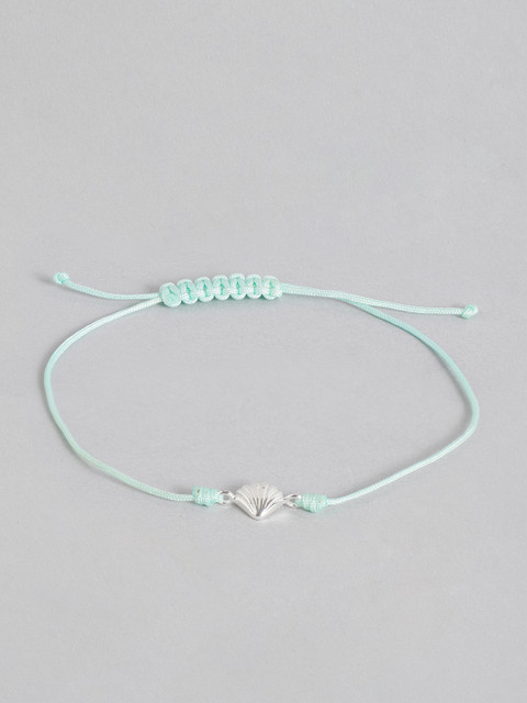 

Accessorize Green 925 Sterling Silver Shell-Shaped Wraparound Bracelet