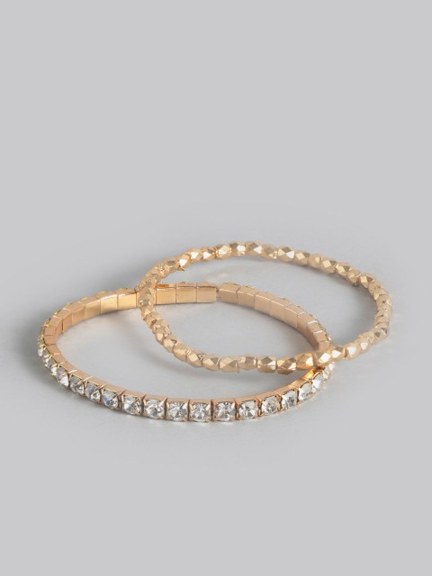 

Accessorize Set of 2 Gold-Toned Elasticated Bracelets