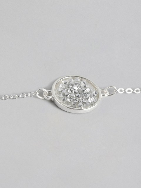 

Accessorize Silver-Toned Stone-Studded Bracelet