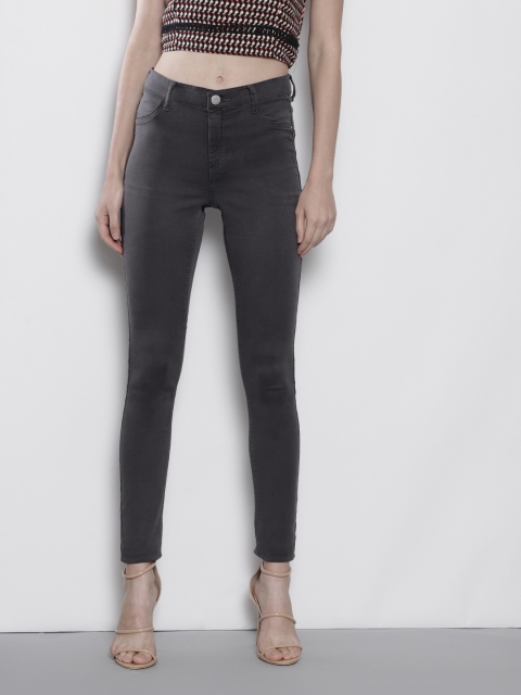 

DOROTHY PERKINS Women Charcoal Grey Clean Look Stretchable Jeans
