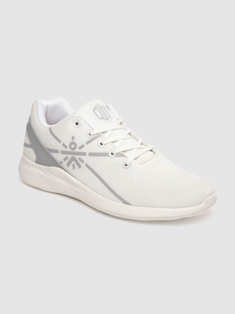

Cultsport Men White & Grey Printed HighLow Street Footgear