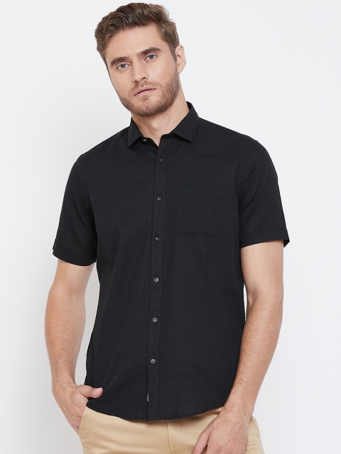 

Blackberrys Men Black Slim Fit Solid Casual Shirt
