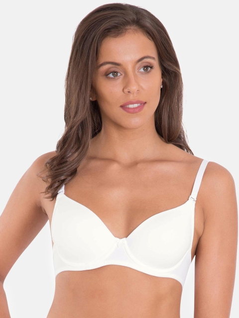

Jockey White Solid Underwired Lightly Padded Everyday Bra 1245-0105