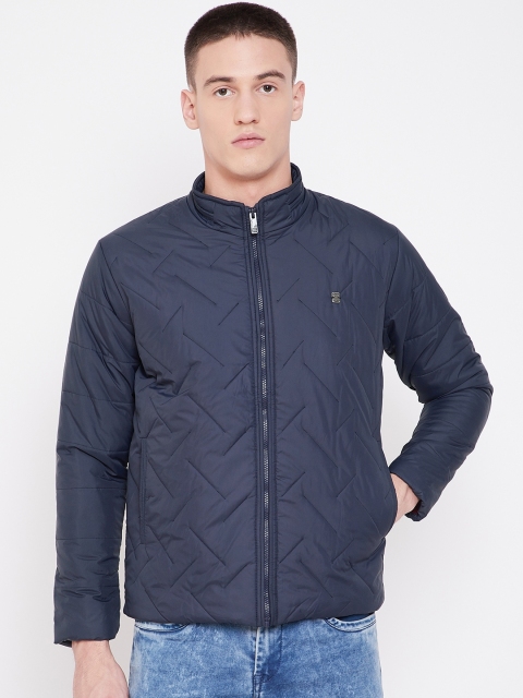 

Duke Stardust Men Navy Blue Solid Padded Jacket