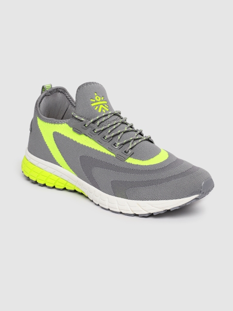 

Cultsport Men Grey & Lime Green Shockwave Running Footgear