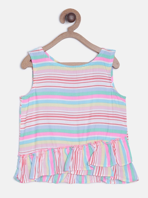 

OSHKOSH Bgosh Girls Multicoloured Candy Striped Top, Multi