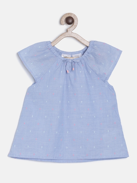 

OSHKOSH Bgosh Girls Blue Printed Top