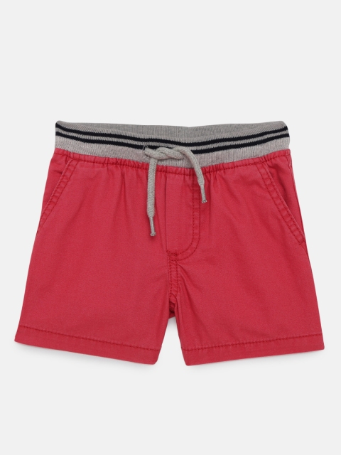 

OSHKOSH Bgosh Boys Red Solid Regular Fit Regular Shorts