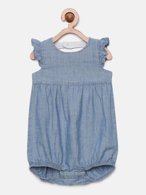 

OSHKOSH Bgosh Girls Blue Embellished Bodysuit