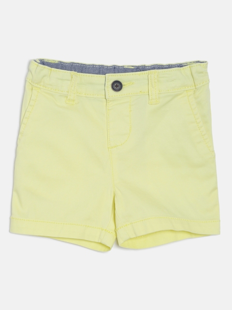 

OSHKOSH Bgosh Boys Yellow Solid Regular Fit Chino Shorts