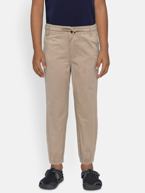 

OSHKOSH Bgosh Boys Beige Regular Fit Solid Trousers