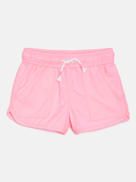 

OSHKOSH Bgosh Girls Pink Solid Regular Fit Regular Shorts