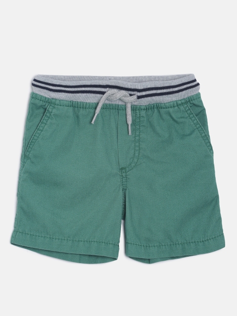 

OSHKOSH Bgosh Boys Green Solid Regular Fit Regular Shorts