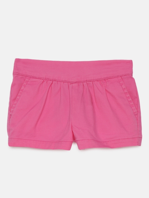 

OSHKOSH Bgosh Girls Pink Solid Regular Fit Regular Shorts