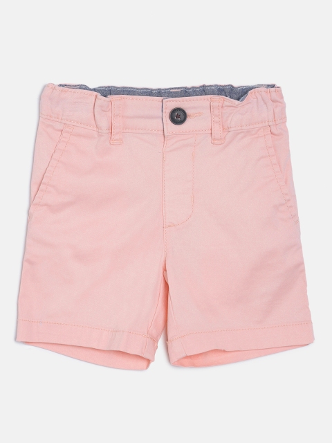 

OSHKOSH Bgosh Boys Pink Solid Regular Fit Regular Shorts