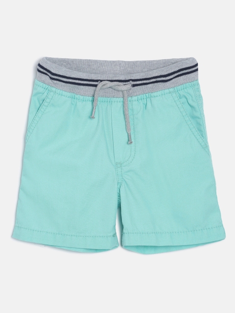 

OSHKOSH Bgosh Boys Turquoise Blue Solid Regular Fit Regular Shorts