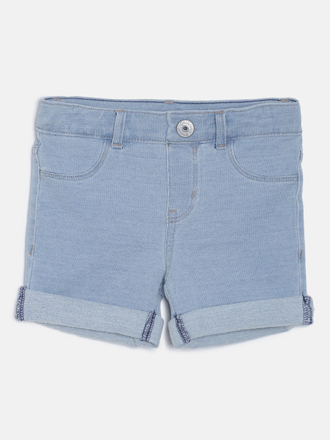 

OSHKOSH Bgosh Girls Blue Solid Regular Fit Shorts