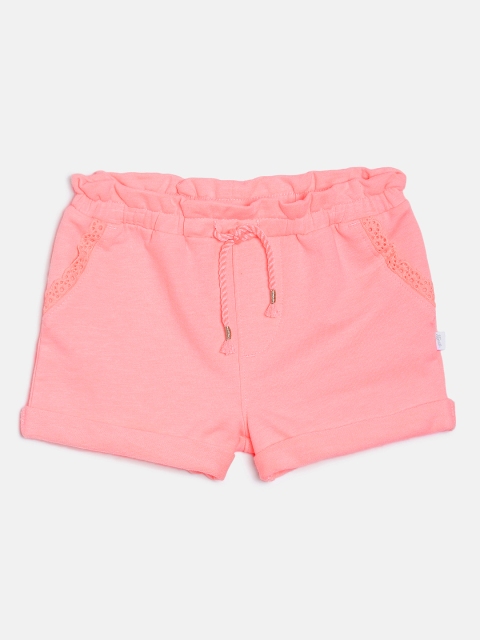 

OSHKOSH Bgosh Girls Pink Solid Regular Fit Regular Shorts