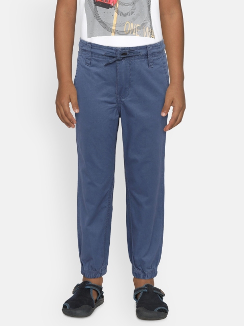 

OSHKOSH Bgosh Boys Blue Regular Fit Solid Joggers
