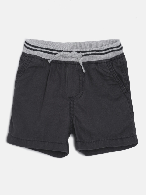 

OSHKOSH Bgosh Boys Black Solid Regular Fit Regular Shorts