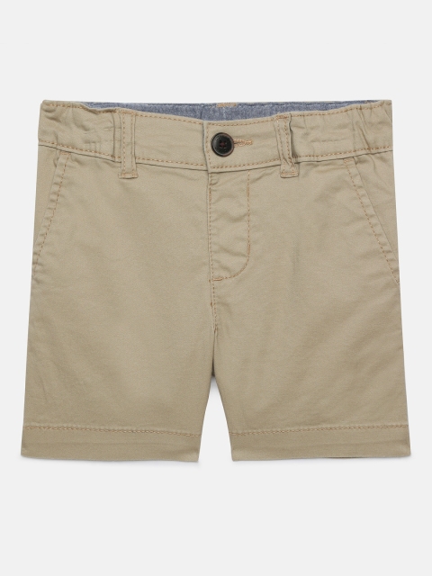 

OSHKOSH Bgosh Boys Khaki Solid Regular Fit Shorts