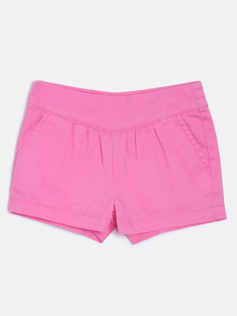 

OSHKOSH Bgosh Girls Pink Solid Regular Fit Shorts