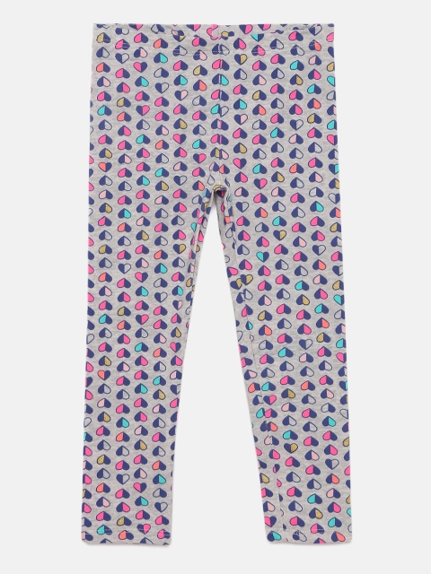 

OSHKOSH Bgosh Girls Grey Printed Leggings