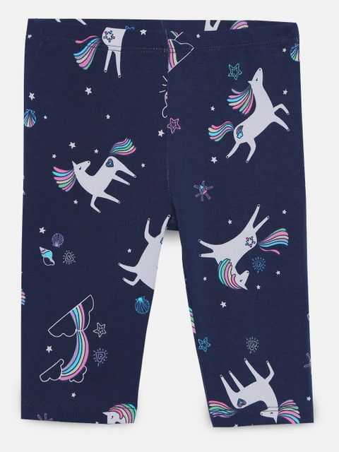 

OSHKOSH Bgosh Girls Blue Printed Leggings