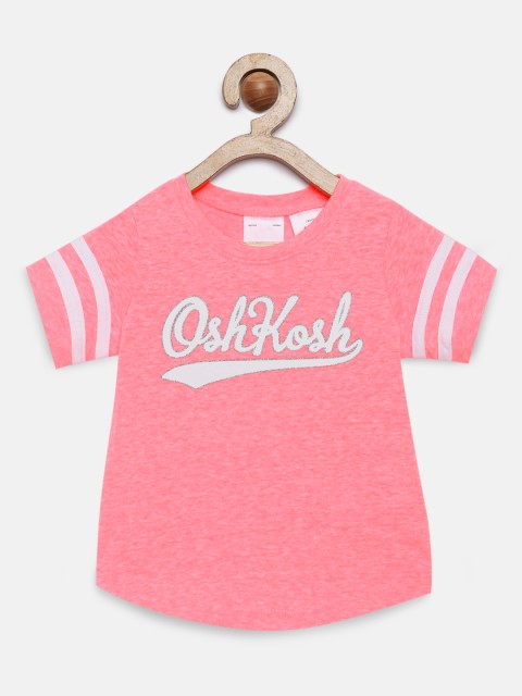 

OSHKOSH Bgosh Girls Pink Printed Tshirt