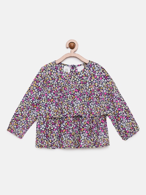 

OSHKOSH Bgosh Girls Multicoloured Ditsy Floral Print Top, Multi