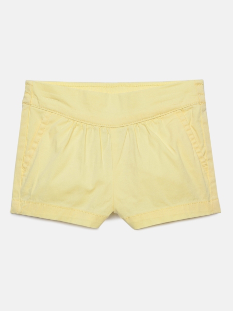 

OSHKOSH Bgosh Girls Yellow Solid Regular Fit Shorts