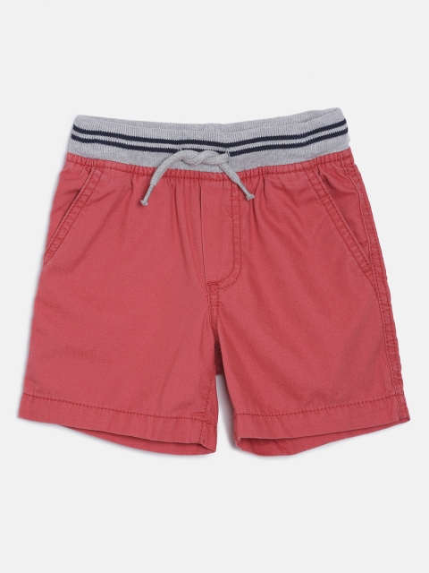 

OSHKOSH Bgosh Boys Red Solid Regular Fit Shorts