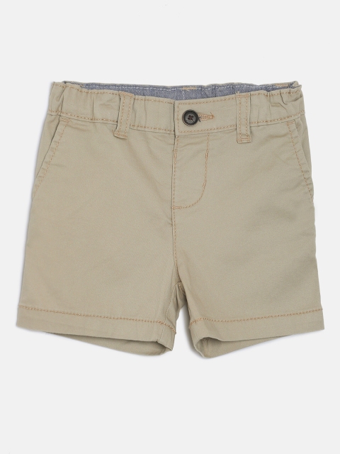 

OSHKOSH Bgosh Boys Khaki Solid Regular Fit Regular Shorts