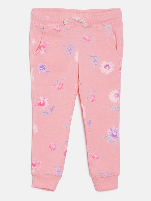 

OSHKOSH Bgosh Girls Pink Printed Joggers