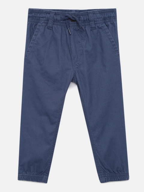 

OSHKOSH Bgosh Boys Blue Regular Fit Solid Joggers