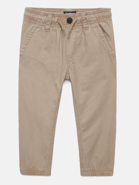 

OSHKOSH Bgosh Boys Khaki Regular Fit Solid Joggers
