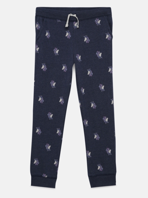 

OSHKOSH Bgosh Girls Blue Printed Joggers
