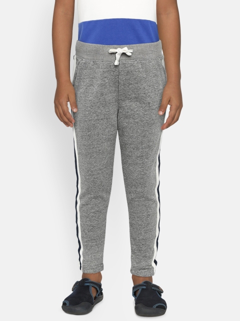 

OSHKOSH Bgosh Boys Grey Side Striped Track Pants
